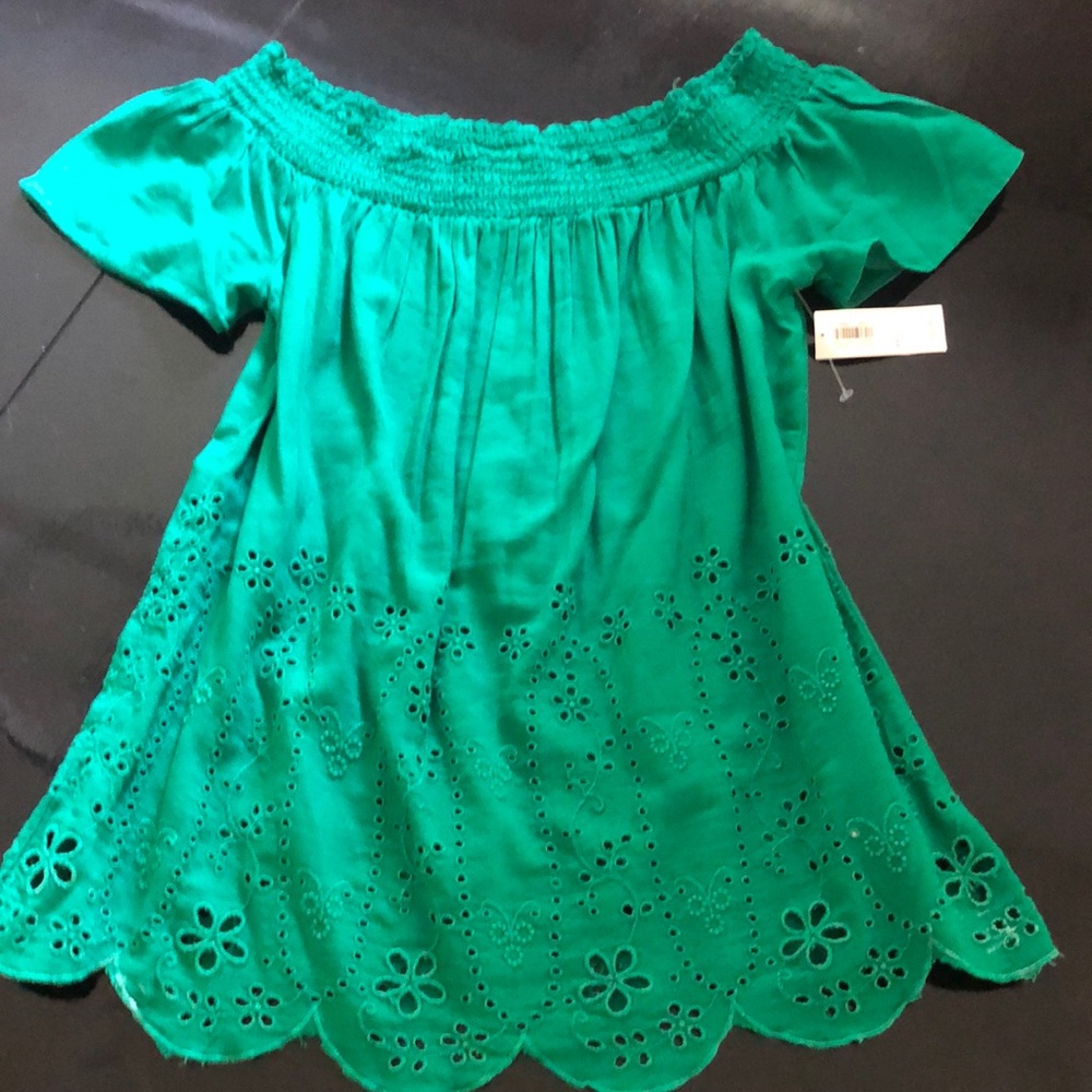 Green Old Navy off shoulder top